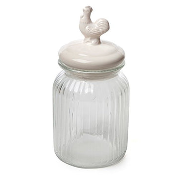 900ml Cockerel Glass Food Storage Jar