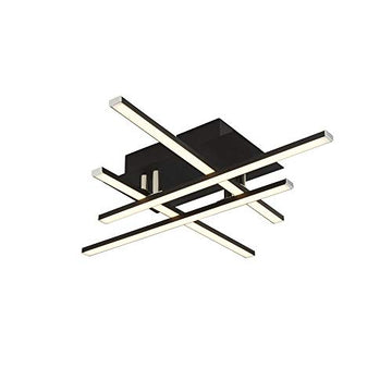 Matrix 4 Lights Black & Opal LED Flush Ceiling Light