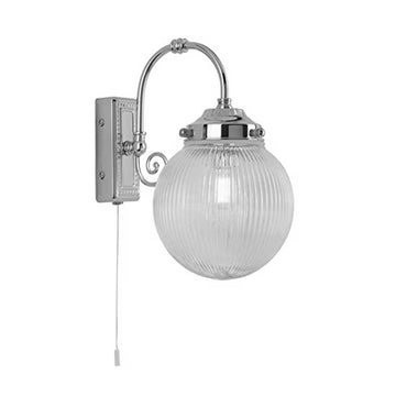 Belvue Chrome Bathroom Ip44 Wall Light