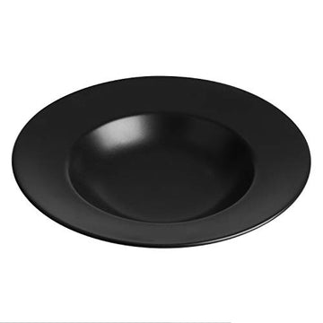 28cm Ceramic Boheme Matte Black Pasta Side Plate