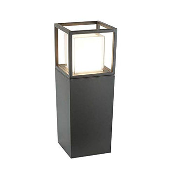 Ohio Outdoor LED Post Dark Grey Opal White/Clear Diffuser