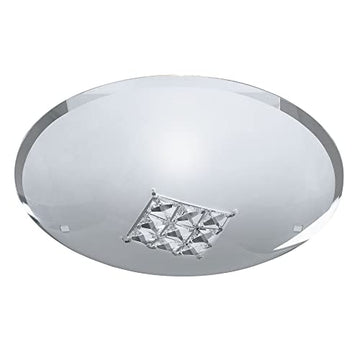 Horizon Sanded Glass & Clear Crystal Flush