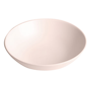 2Pcs 20cm Matte White Round Ceramic Deep Food Plate