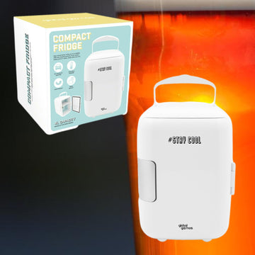 White Portable Mini Electric Fridge 4Litres