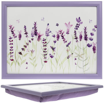 Lavender Cushioned Padded Serving Lap Tray