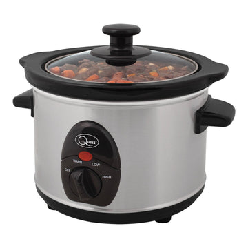 Quest 1.5L Stainless Steel Slow Cooker 120W