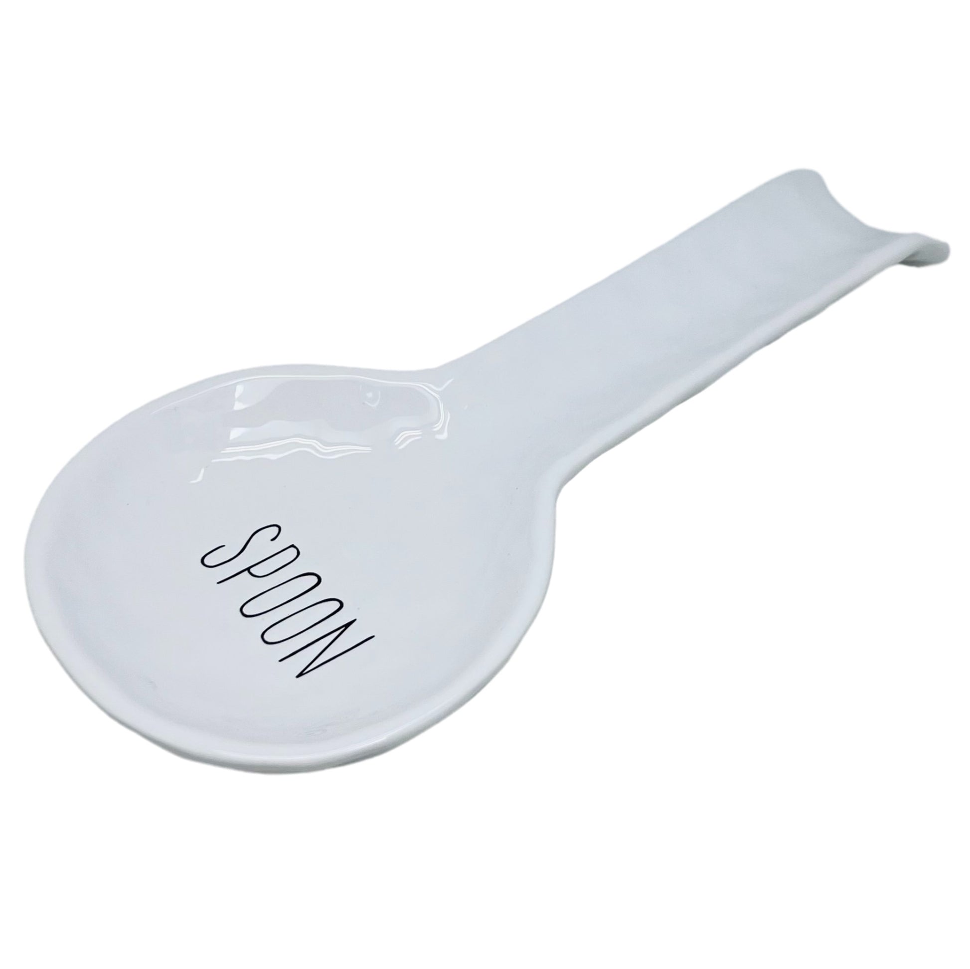 White Dimples Ceramic Spoon Rest