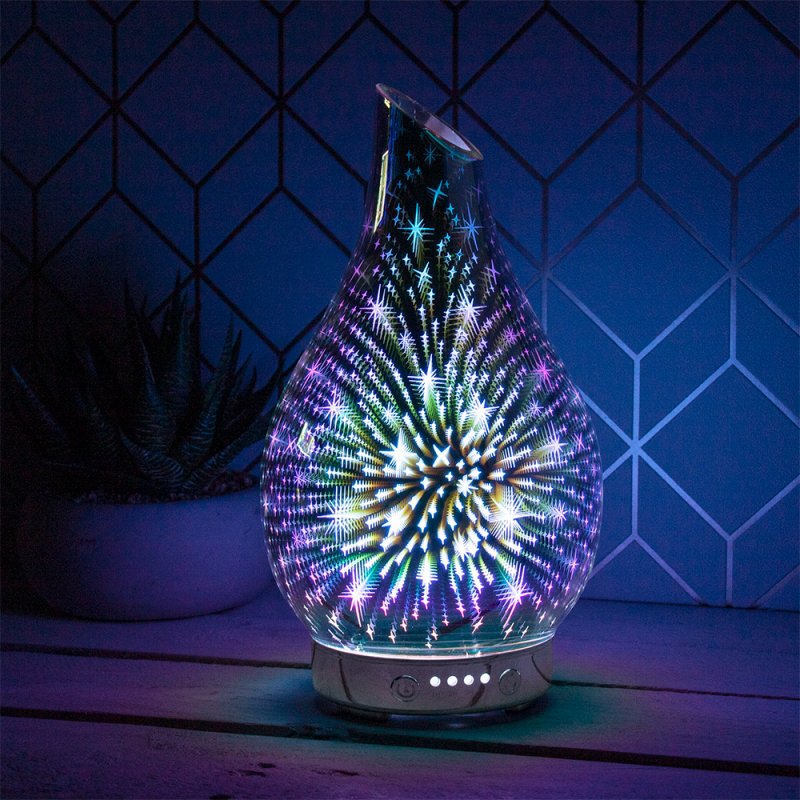 Ultrasonic Humidifier 3D Lights Lightning Aroma Scent Air