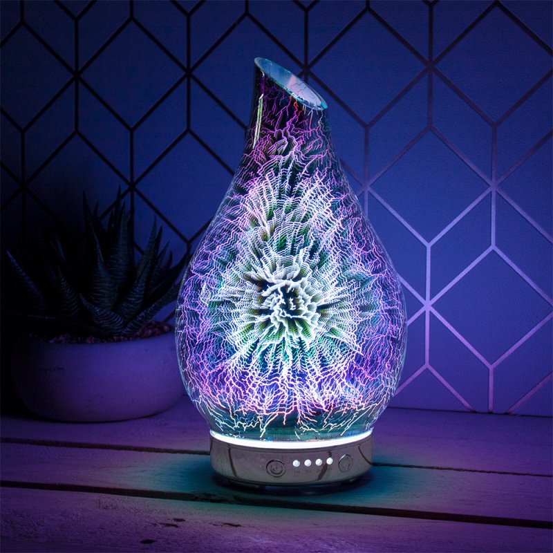 Ultrasonic Humidifier 3D Lights Lightning Aroma Scent Air