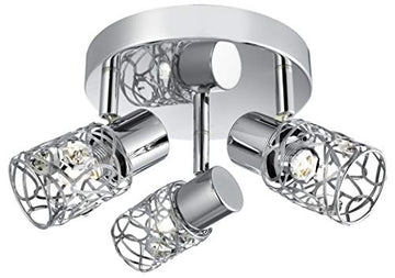 Spot II 3 Light Chrome Ceiling Spotlight