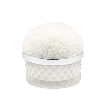 11cm Desire White Fresh Linen Scented Candle Pom Pom Jar