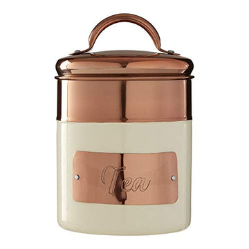 Prescott Cream Copper Tea Canister