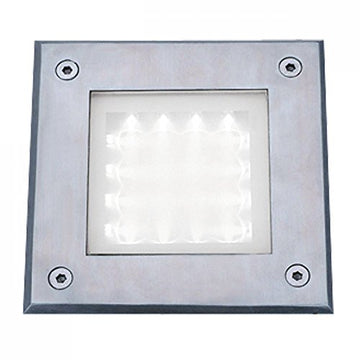 Walkover LED Stainless Steel Square Recessed Light