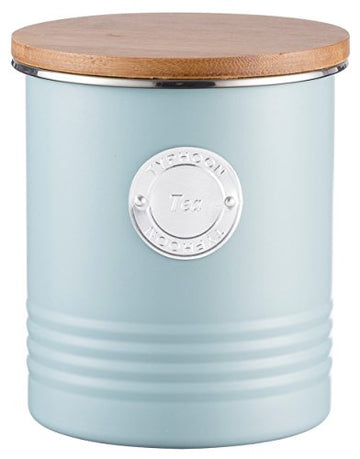 Typhoon Living Blue Tin Tea Canister