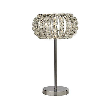 Marilyn Chrome Crystal Glass & Sand Diffuser Table Lamp