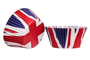 40pcs Union Jack Large Cupcake Paper