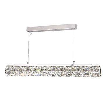 Remy LED Chrome Clear Crystal Trim Pendant