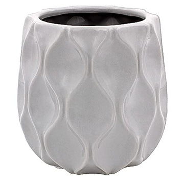 14cm Ceramic Indoor Grey Plant Flower Kitchen Herb Pot