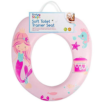 Soft Toilet Trainer Seat Mermaid Girls Potty Training Easy Fit Cushioned Seat