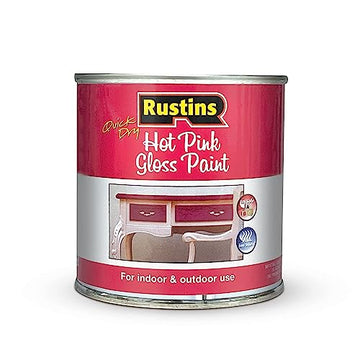 250ml Rustins Quick Dry Hot Pink Gloss Paint