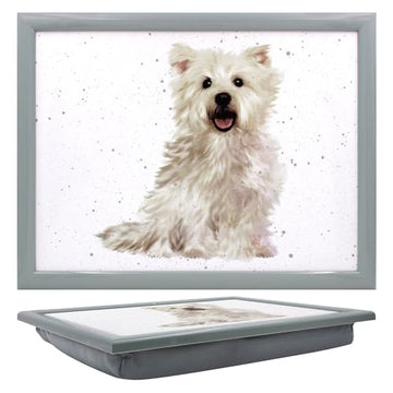 West Highland White Terrier Dog Cushioned Lap Tray