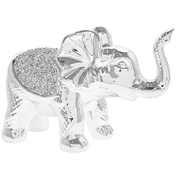 Silver Sparkle Elephant Ornament