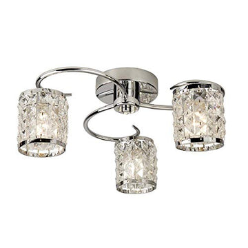 Marbles 8 Lights LED Multi Drop Crushed Ice Pendant Ceiling Light