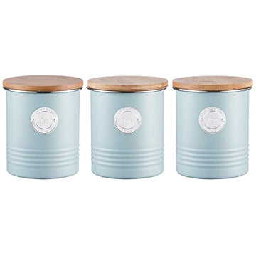 Typhoon Blue Stainless Steel Canister Set