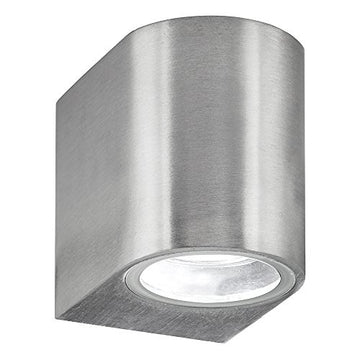 Eiffel LED Silver & Glass IP44 Outdoor Wall Light