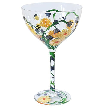 Bluebells Floral Cocktail Gin Glass