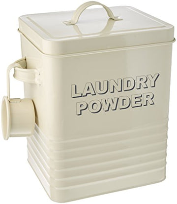 23 cm Home Sweet Home Laundry Powder Box Cream