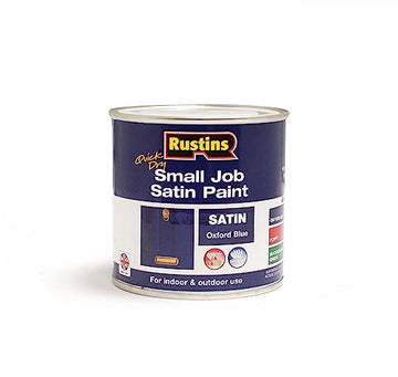 250ml Rustins Quick Dry Satin Oxford Blue Paint