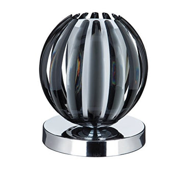 Claw Touch Smoked Acrylic Glass and Chrome Table Lamp