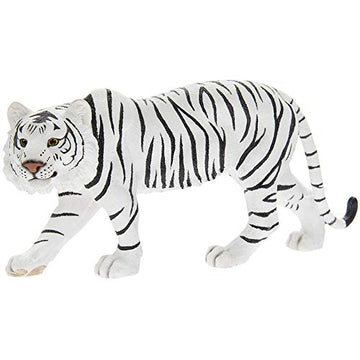 Black& White Striped Snow Tiger Sculpture