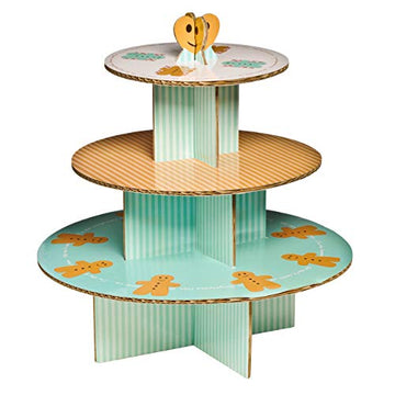 Premier Housewares 3 Tier Gingerbread Man Cake Muffin Cupcake Stand