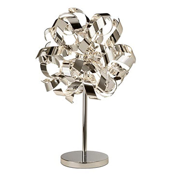 Curls 4 Lights Chrome Table Lamp