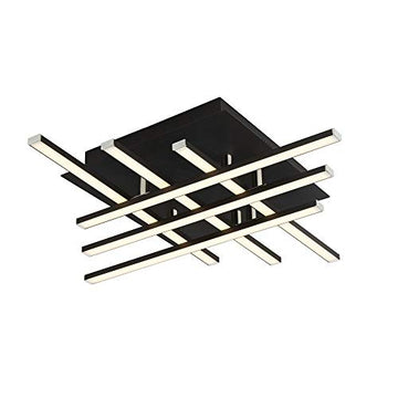 Matrix 6 Lights Black & Opal LED Flush Ceiling Light