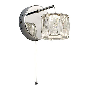 Finesse 1 Light Round Pendant With Wavey Bar Detail