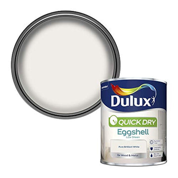 Dulux Quick Dry 750ml Eggshell Paint - Pure Brilliant White