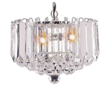 Sigma 4 Light Chrome & Clear Acrylic Ceiling Pendant