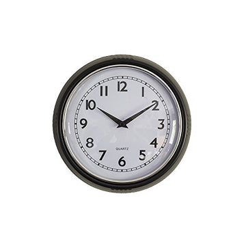 Black Retro Style Round Wall Clock