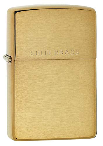 Zippo Classic Brushed Solid Brass Lighter