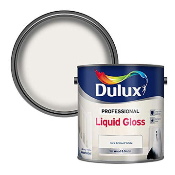 Dulux 2.5L Pro Liquid Gloss Pure Brilliant White For Wood & Metal Paint