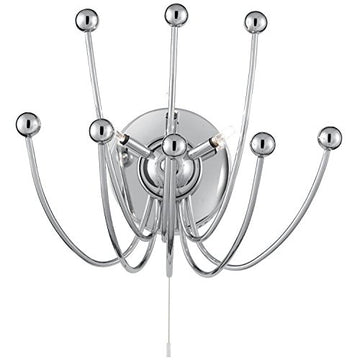 Cosmic 3 Light Semi Flush Chrome Wall Light