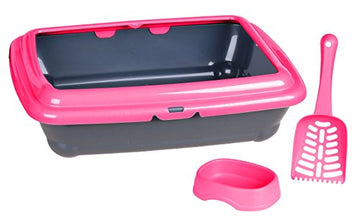 Plastic Large Pet Cat Kitten Toilet Litter Box Tray