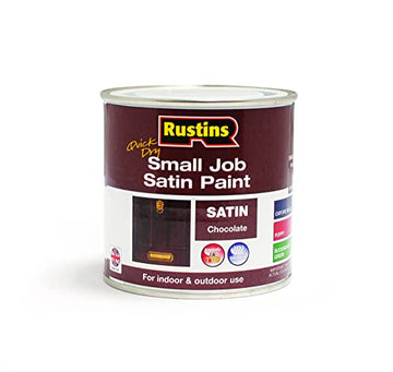 250ml Rustins Quick Dry Satin Chocolate Paint