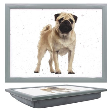 Pug Dog Cushioned Lap Tray