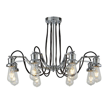 Olivia 8 Lights Chrome Chandelier