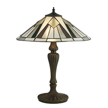 Searchlight Gatsby Tiffany Table Lamp Multi Colour