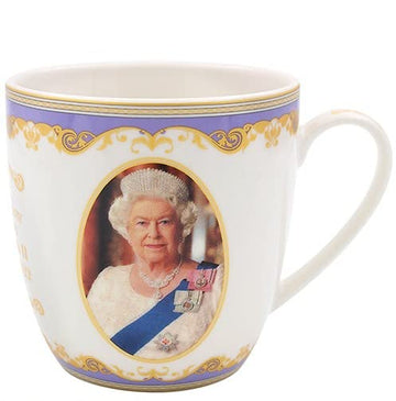 Queen Elizabeth II 300ml Fine China Mugs 300ml
